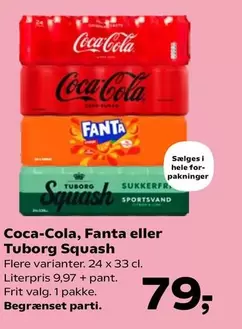 Coca Cola - Coca-Cola, Fanta eller Tuborg Squash