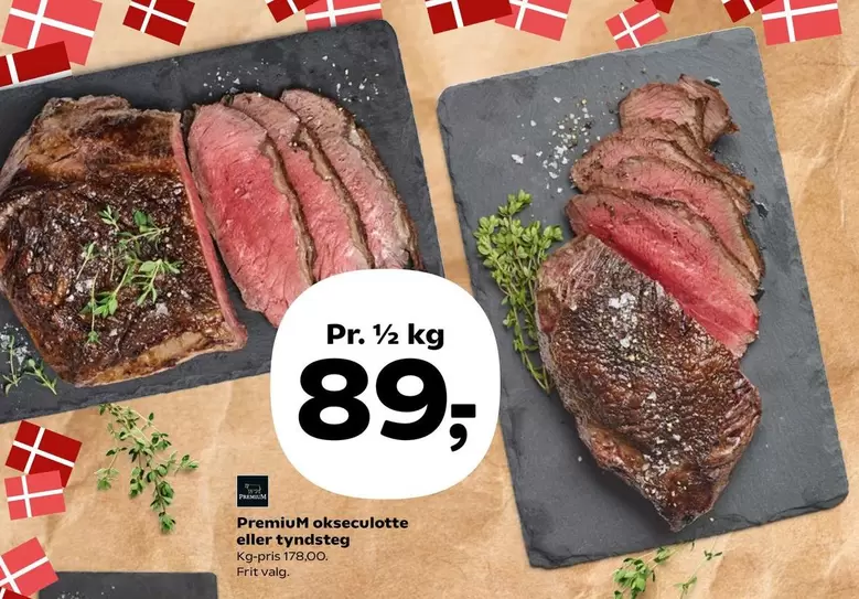 Premium okseculotte eller tyndsteg