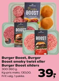 Burger Boost, Burger Boost smoky twist eller Burger Boost silders