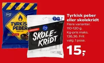 Tyrkisk peber eller skolekridt