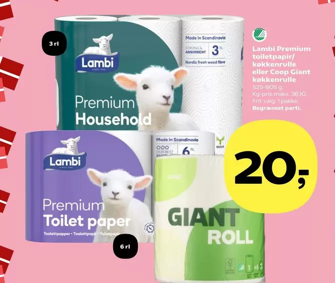 Premium Household Toilet paper / køkkenrulle