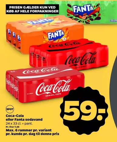 Coca Cola - Coca-Cola eller Fanta sodavand