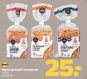 Sigdal glutenfri knækbrød