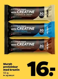 Protein bar med kreatin