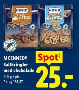 Saltkringler med chokolade