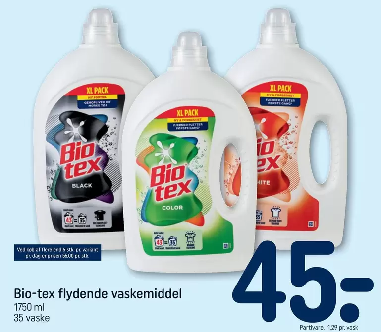 Bio - -tex flydende vaskemiddel