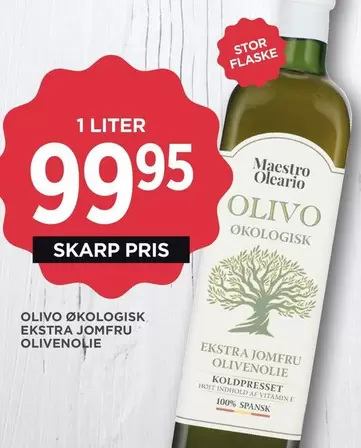 OLIVO ØKOLOGISK EKSTRA JOMFRU OLIVENOLIE