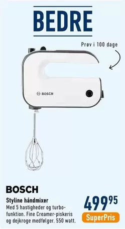 Bosch - Styline håndmixer
