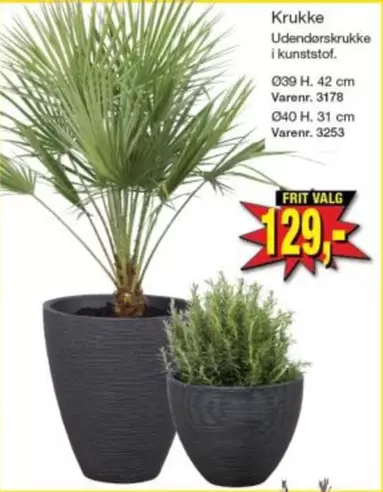 Krukke Udend
krukke i kunststof