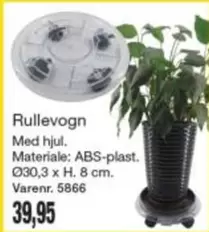 Rullevogn Med hjul. Varenr. 5866