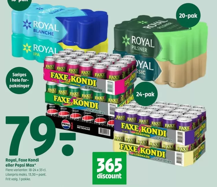 Faxe -  Kondi or Pepsi Max