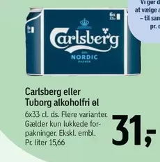 Carlsberg - Tuborg alkoholfri øl