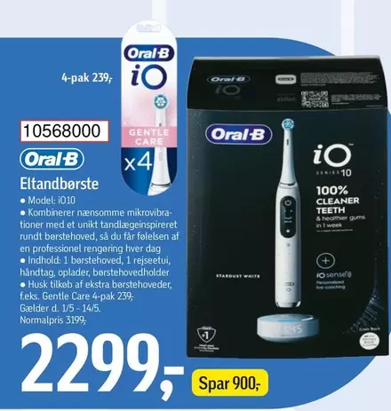 Oral B - Oral-B iO Series 10 Elstandbørste