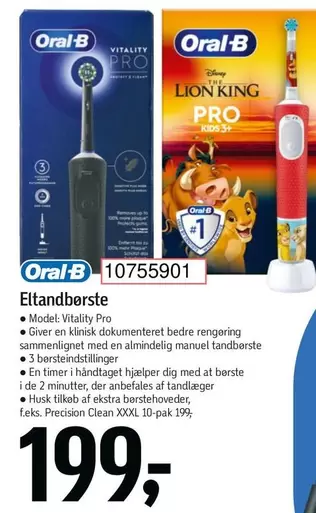 Oral B - Oral-B Eltandbørste Vitality Pro
