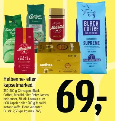 Helbønne- eller kapselmarked