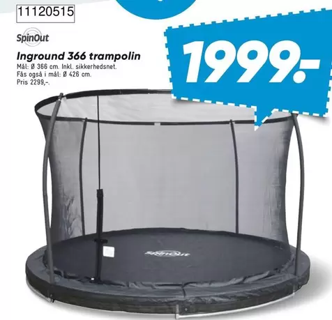 Inground 366 trampoline