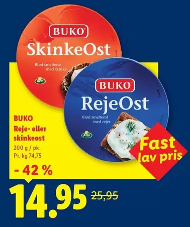 Arla - Reje- eller skinkeost