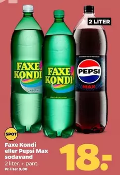 Faxe - Kondi eller Pepsi Max sodavand