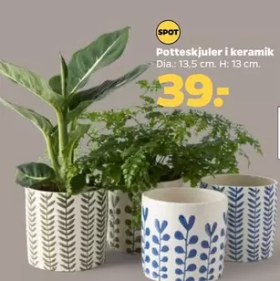 Keramik - Potteskjulere i keramik