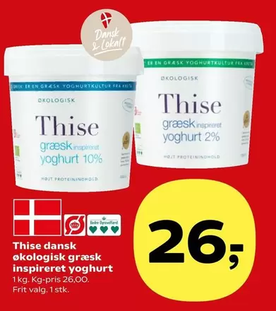 dansk økologisk græsk inspireret yoghurt