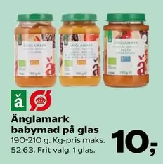 babymad på glas