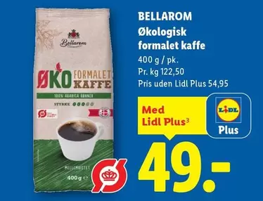 Økologisk formalet kaffe