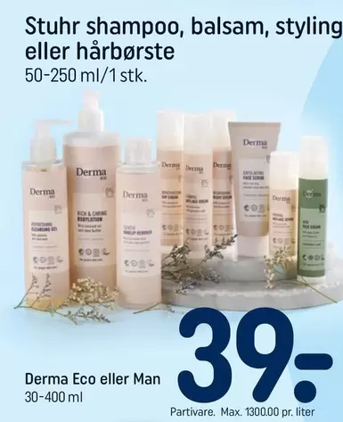 Shampoo, balsam, styling eller hårbørste