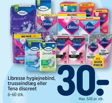 Duo - hygieinebind, trusseindlæg