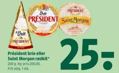 brie eller Saint Morgon rødkitt