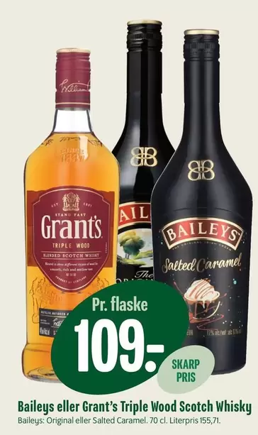Triple Wood Scotch Whisky or Salted Caramel