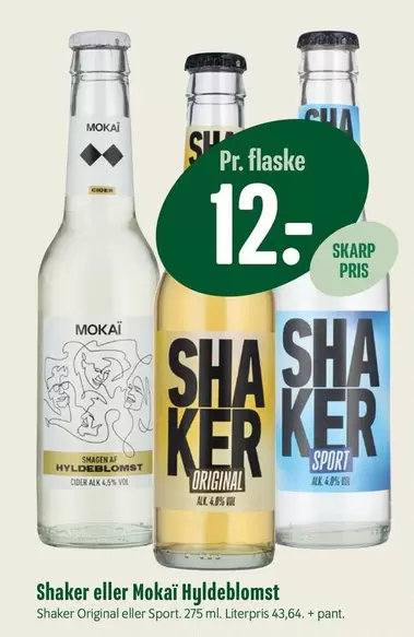 Shaker eller Mokai Hyldeblomst