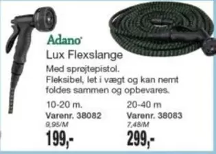 Lux Flexslange Varenr. 38082, Varenr. 38083