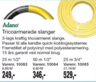 Tricoarmere slanger
