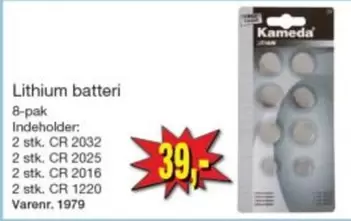 Lithium -  batteri 8-pak