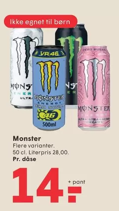Monster - Flere varianter