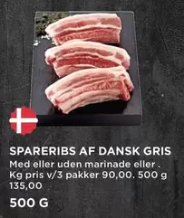 SPARERIBS AF DANSK GRIS