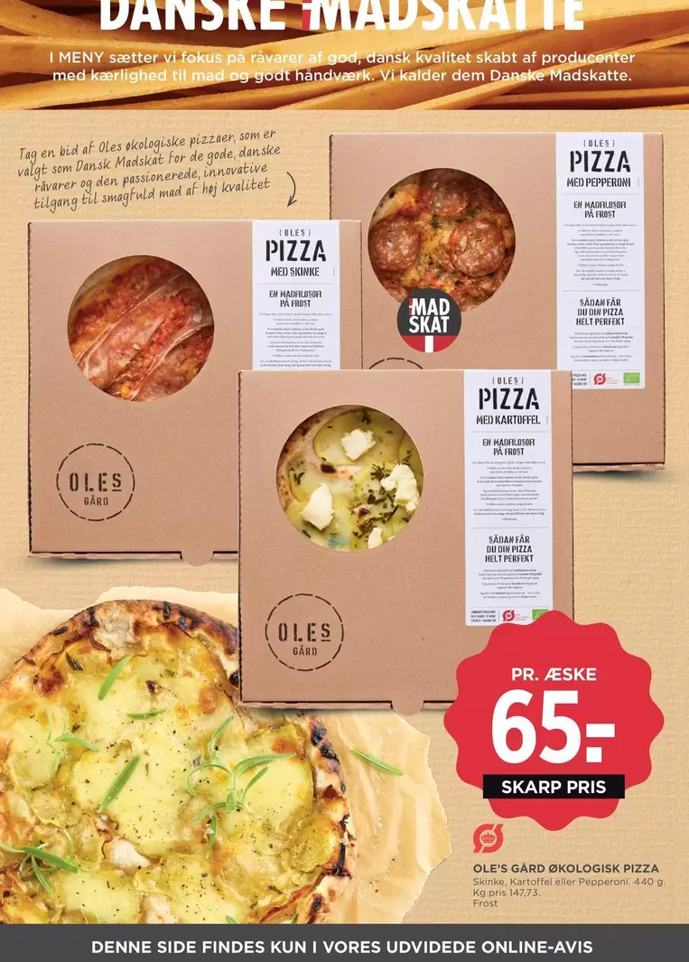 Den - ØLSE GÅRD ØKOLOGISKE PIZZA