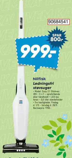 Easy - Ledningsfri støvsuger