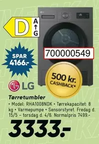 Lg - Tørretumbler RHA1008NDK