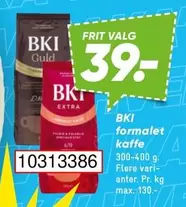 BKI formalet kaffe 10313386