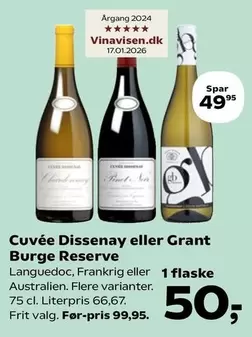 Cuvée Dissenay eller Grant Burge Reserve