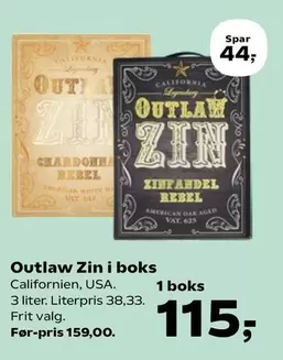 Zinfandel - Outlaw Zin i boks