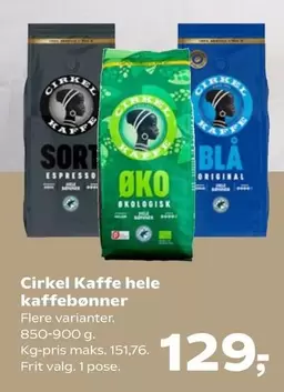 Kaffe hele kaffebønner