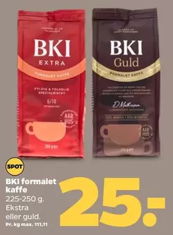 BKI formalet kaffe