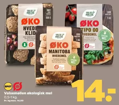 ØKO HVEDEMEL, ØKO TIPO 00 HVEDEMEL, ØKO MANITOBA HVEMEL