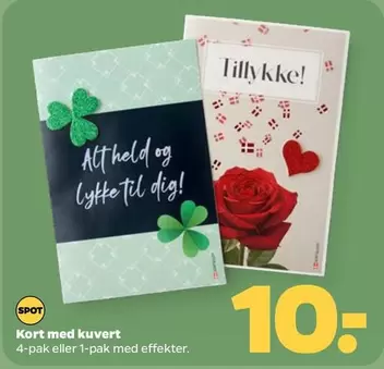 Kort -  med kuvert