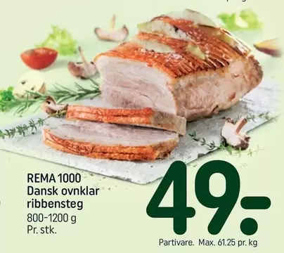 Dansk ovnklar ribbensteg