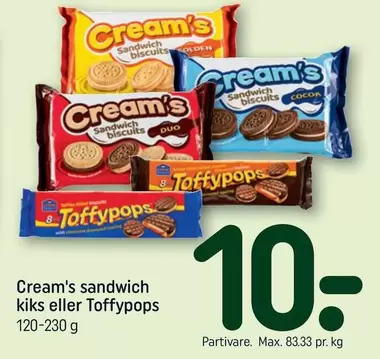 Duo - Cream's sandwich kiks eller Toffypops