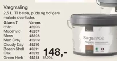 Shell - Vægmaling Glans 7