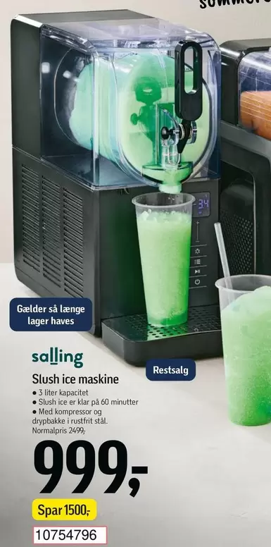 Slush ice maskine